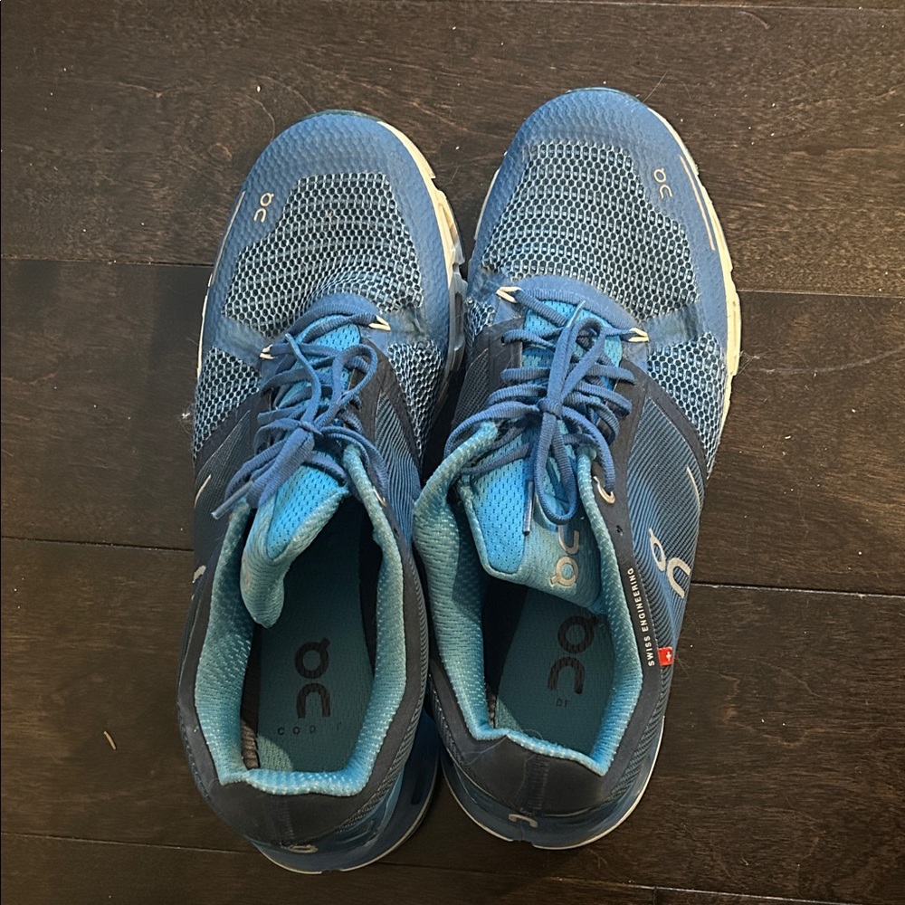On Running Men's Shoes - Blue and Gray